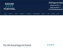 Tablet Screenshot of eaganartfestival.org